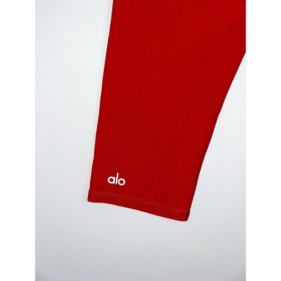 Alo Yoga Alosoft High-Waist Capri Leggings Classic Red Iconic 90's Size XS - Picture 8 of 12